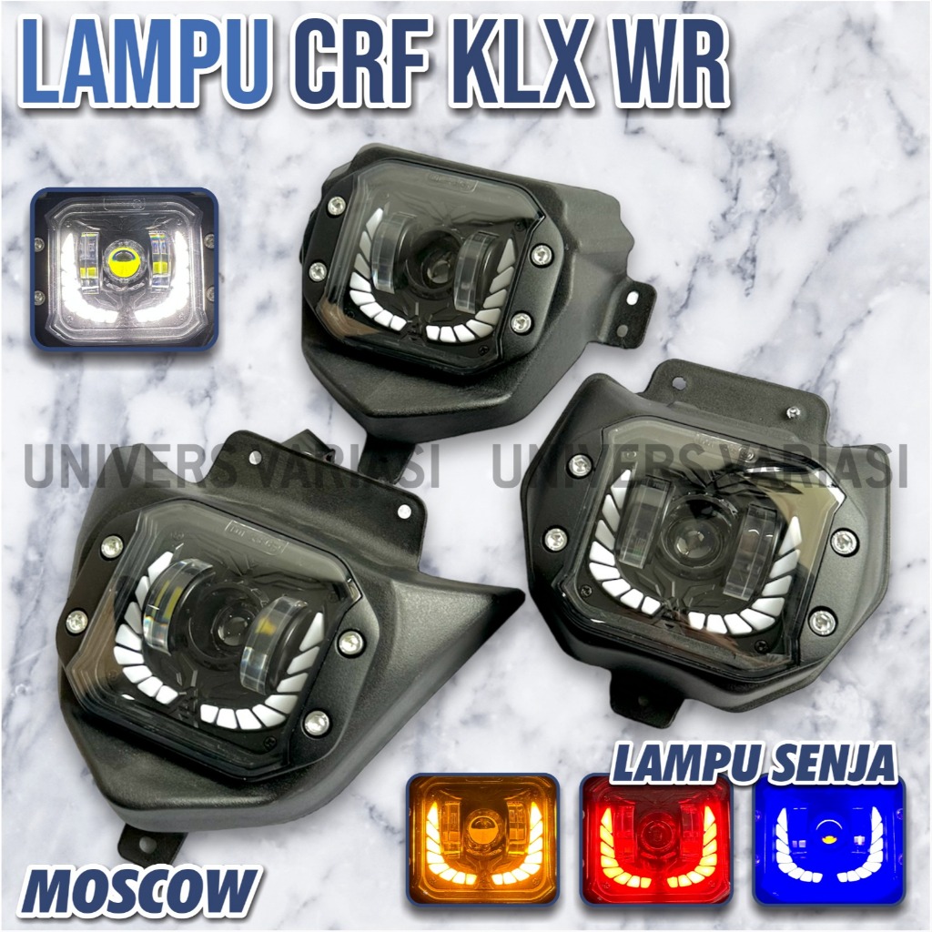 LAMPU LED CRF HEADLAMP REFLEKTOR + COVER LAMPU CRF 150 LAMPU DEPAN LED CRF / LAMPU SOROT DEPAN PLUS