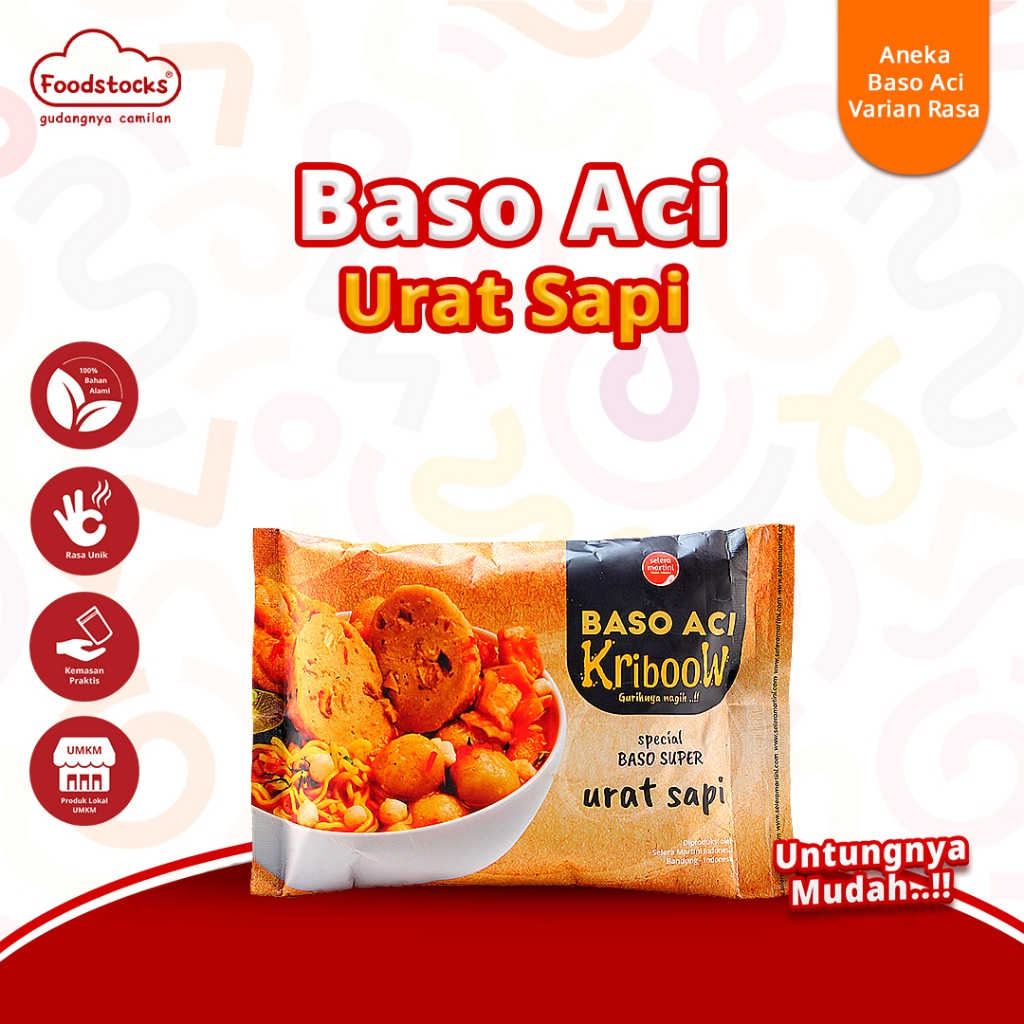 

Baso Aci Kriboow Special Urat Sapi Selera Martini