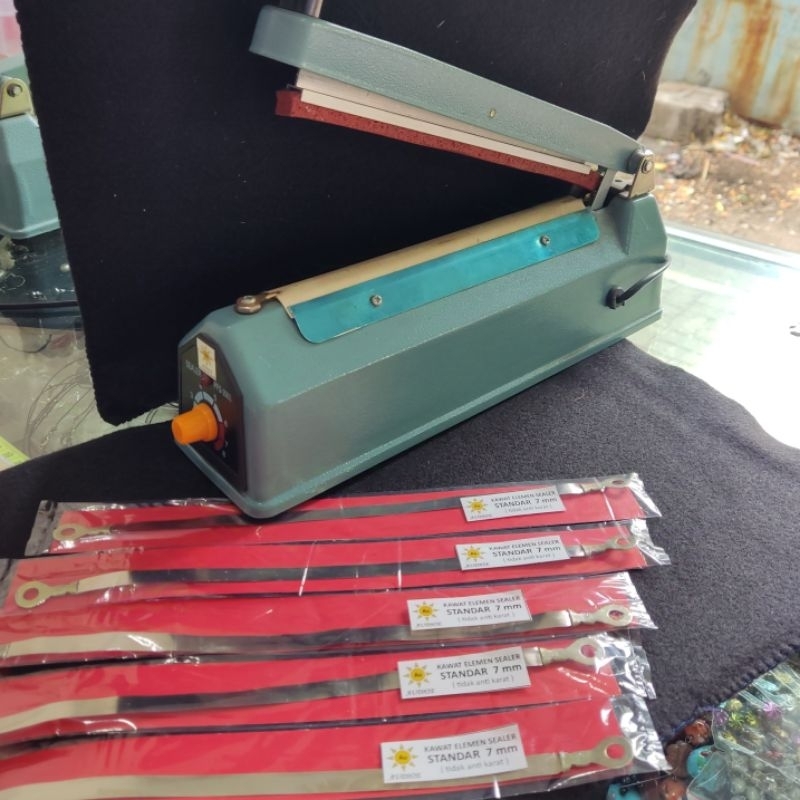 (Standar 7mm) Kawat Elemen Sealer Press Plastik lebar 7mm x 20cm 30cm 40cm... 100cm