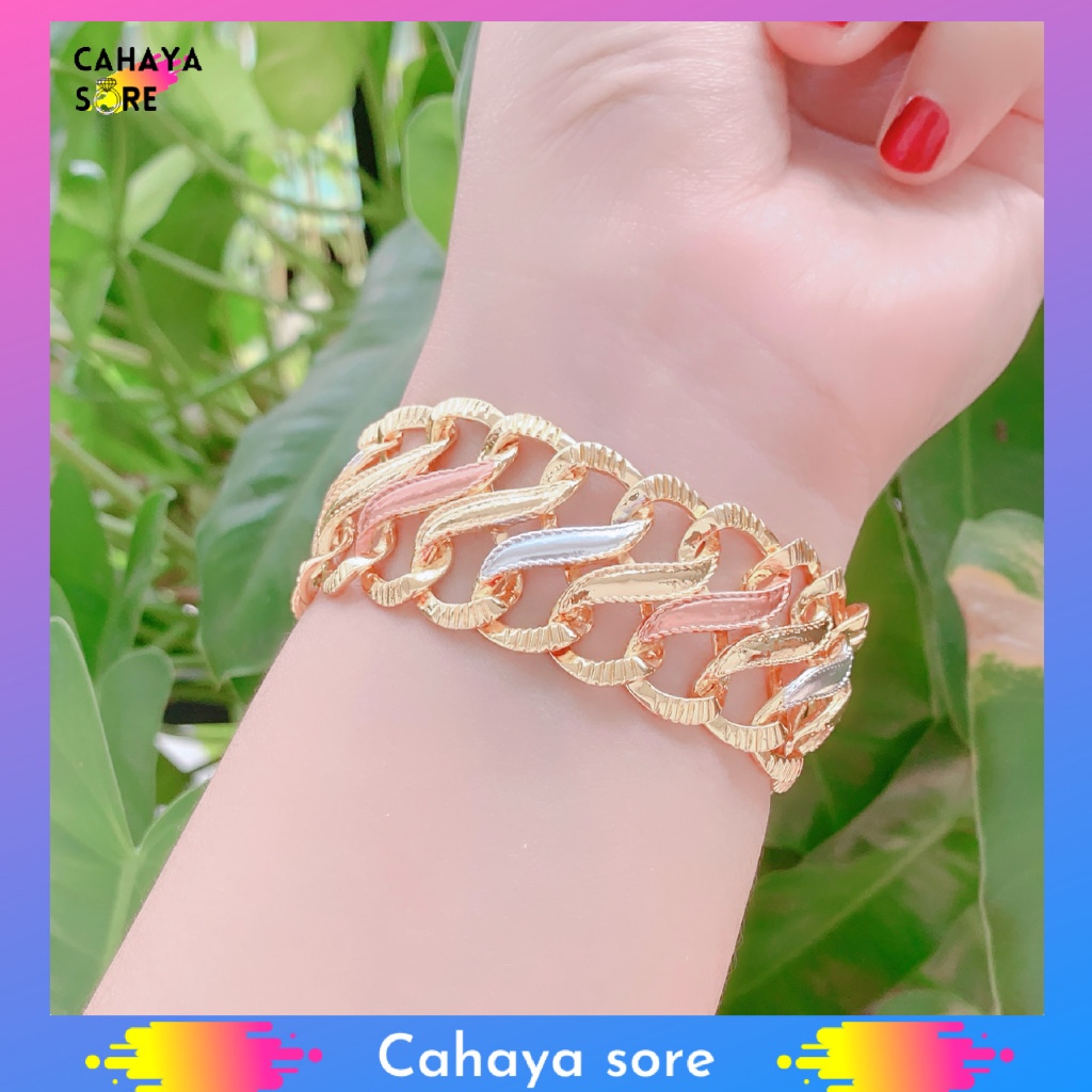 Gelang Lipan Kombinasi Gelang Tangan Xuping Anti Karat 24K G103