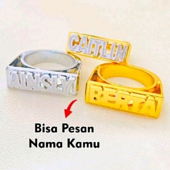 CINCIN NAMA /CINCIN CUSTOM NAMA /CINCIN TERBARU/CINCIN NAMA MODEL EROPA /PROMO CINCIN NAMA /CINCIN N