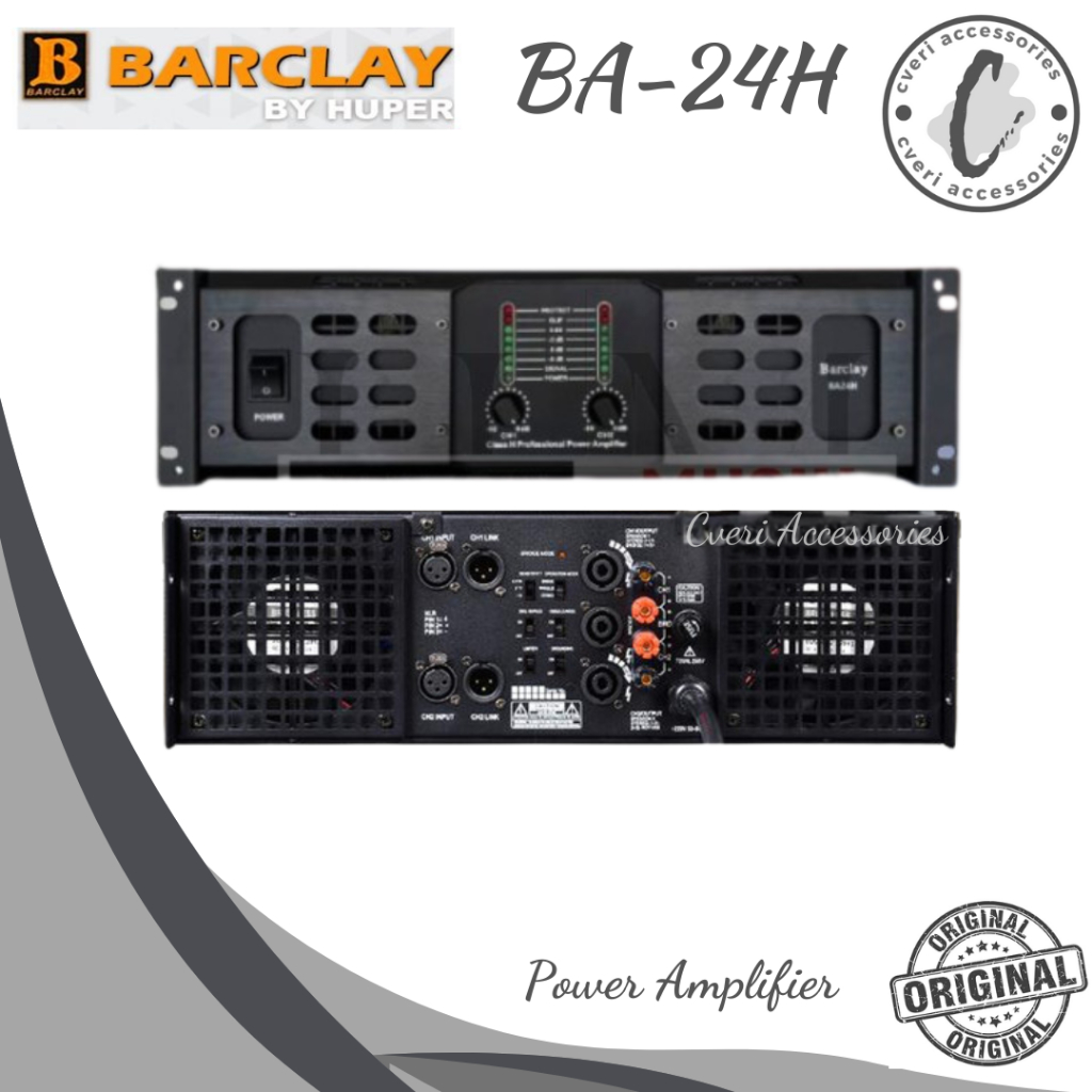 Barclay Power Amplifier BA24H Class H Original By HUPER BA-24H