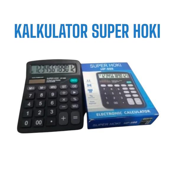 

KALKULATOR ELEKTRONIK 12 DIGIT | ELECTRONIC CALCULATOR SUPER HOKI 12 DIGIT