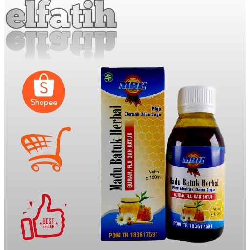 

mbh madu batuk herbal gurah,flu,dan batuk,plus ekstrak daun saga