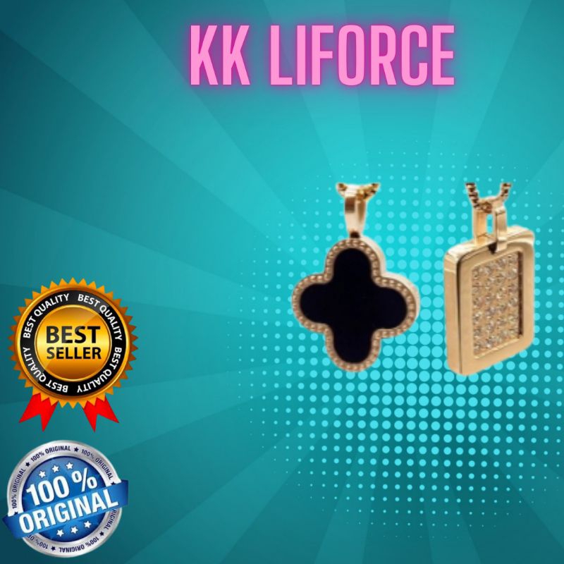 Kalung kesehatan redam radiasi KK Liforce Rose Gold Clover dan KK Liforce Rose Gold 24 Stone