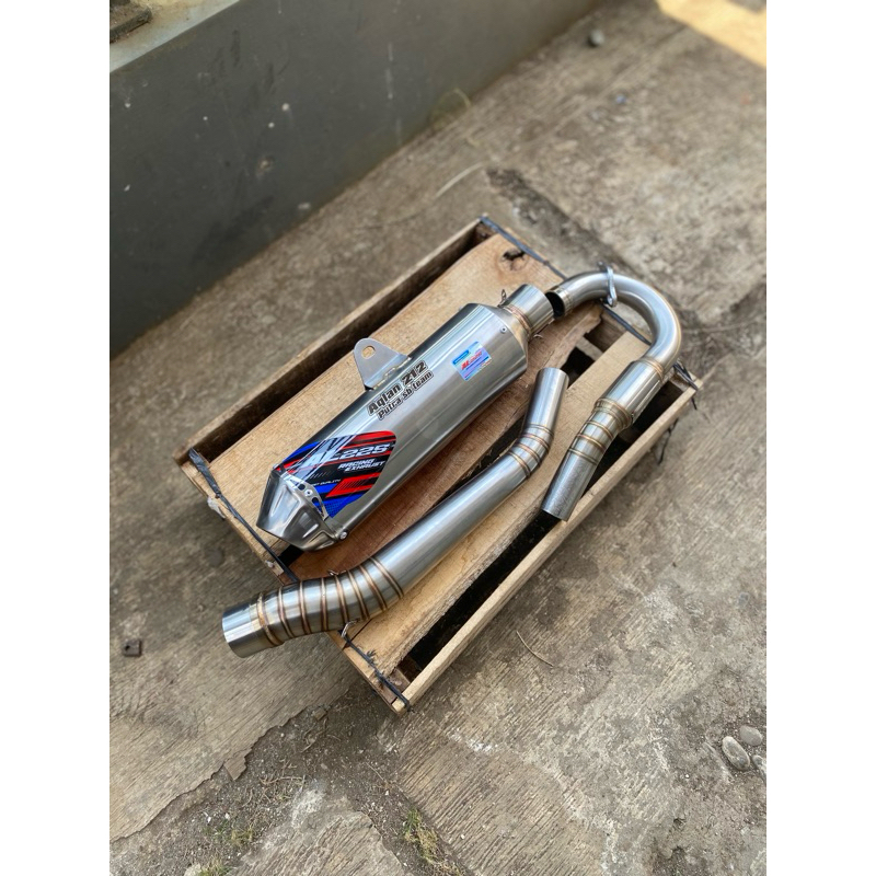 Knalpot type RC + Rc-3 Crblue (klx,dt150,crf150) Original AL225 Racing Exhaust