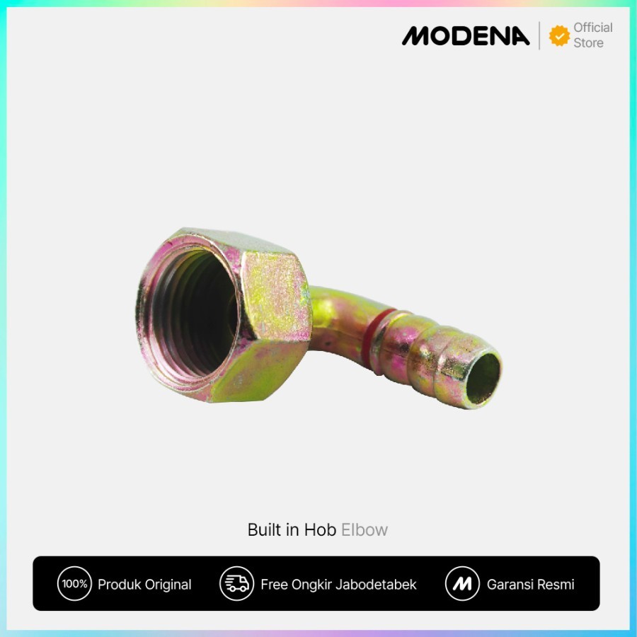 MODENA GENUINE PARTS  Nepel Selang / Elbow Drat 1/2 Inch Kompor Tanam
