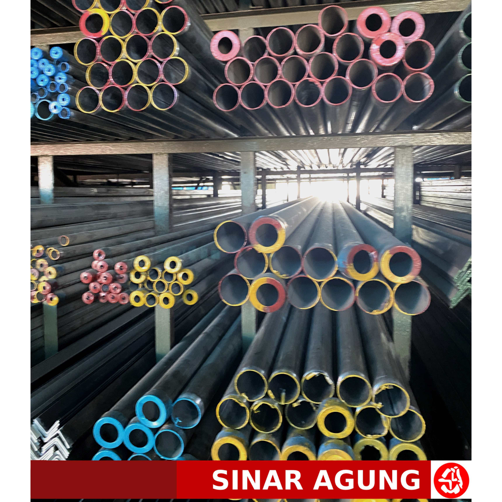 Pipa Hitam 3 inch x 1,5mm x 6m Besi Pipa Hitam 3 inch tebal 1,5 mm panjang 6m