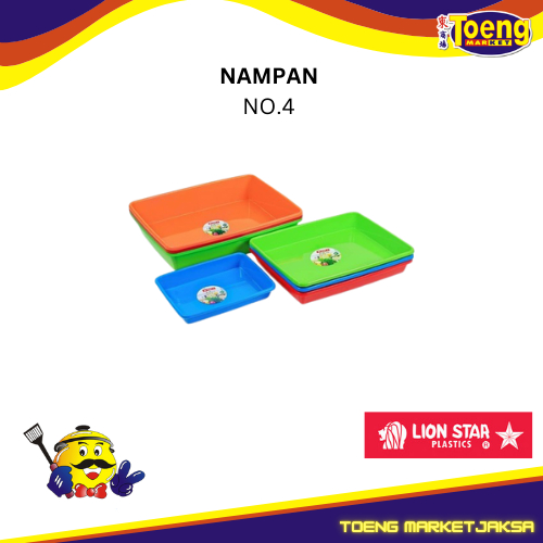 BAKI PLASTIK / NAMPAN NO.4 POLOS LION STAR