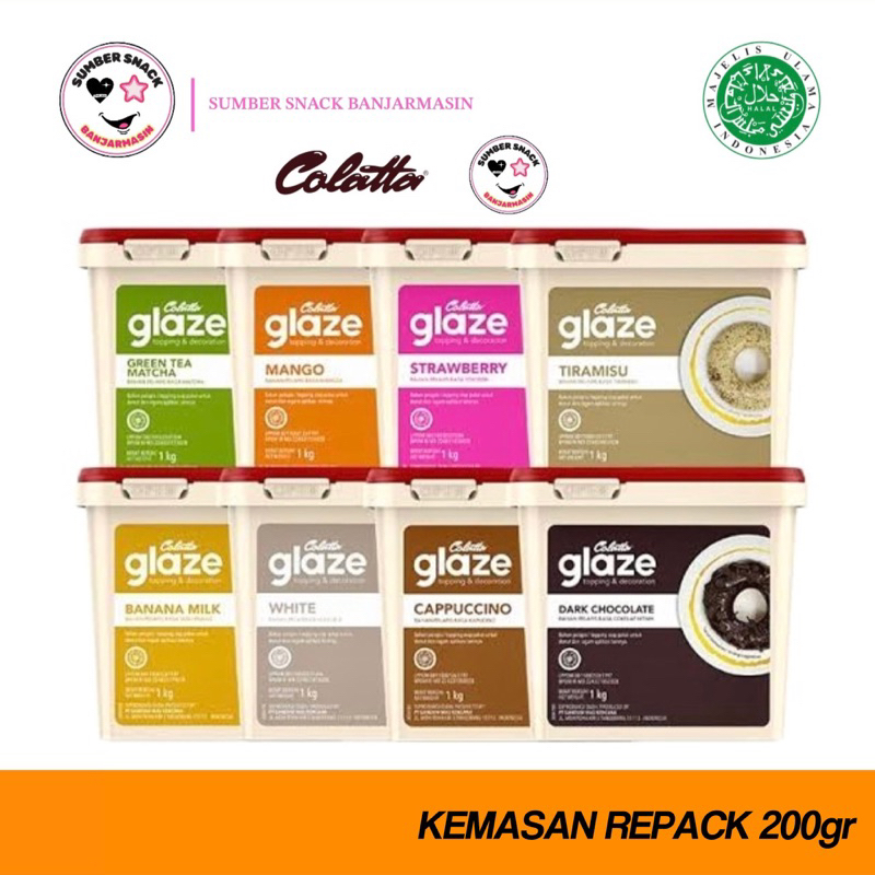 

Colatta Glaze (Repack 200g) (9 Varian Rasa)