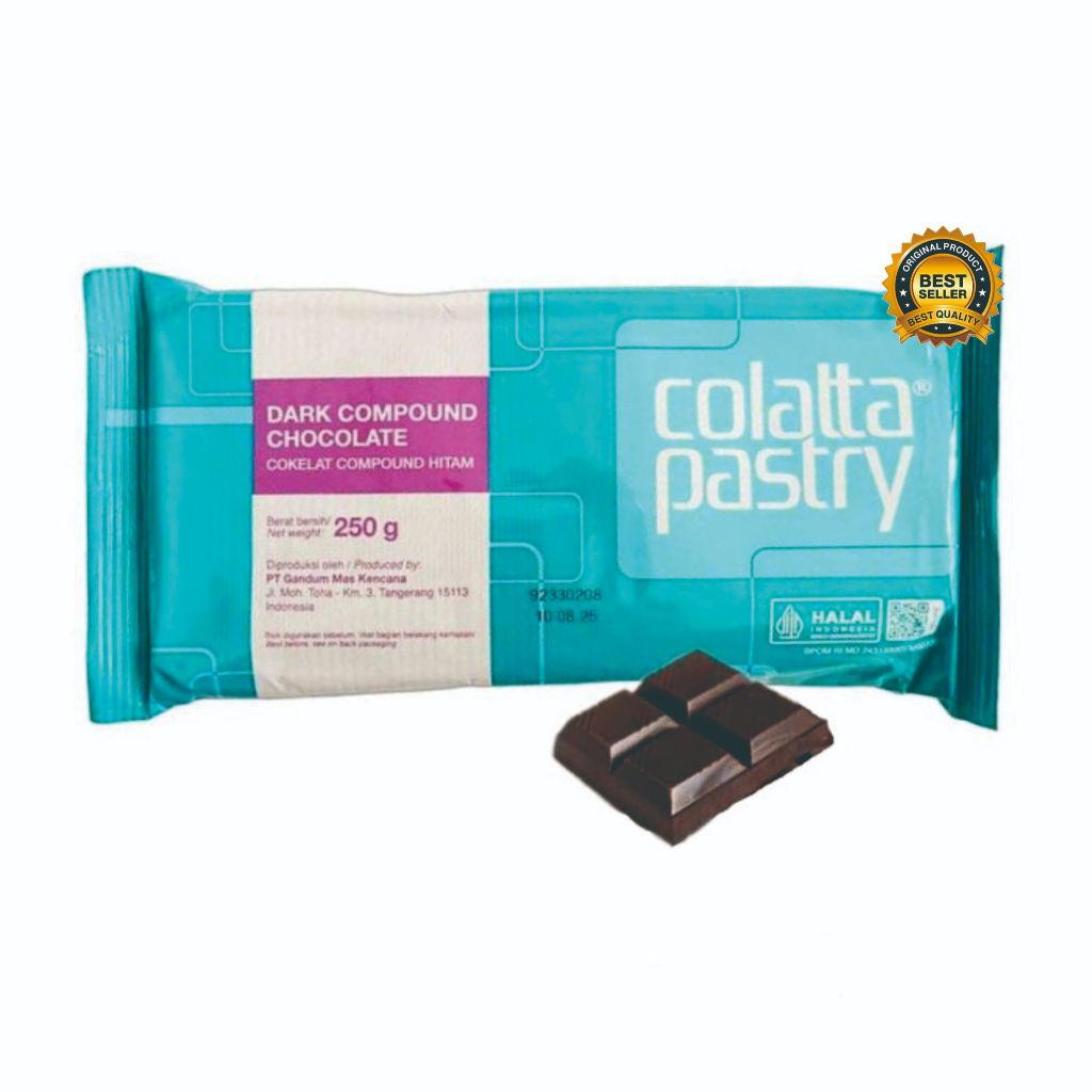 

COLATTA DARK CHOCOLATE COMPOUND 250 GR / COLATTA PASTRY DARK / COLATTA PASTRY MOCHA
