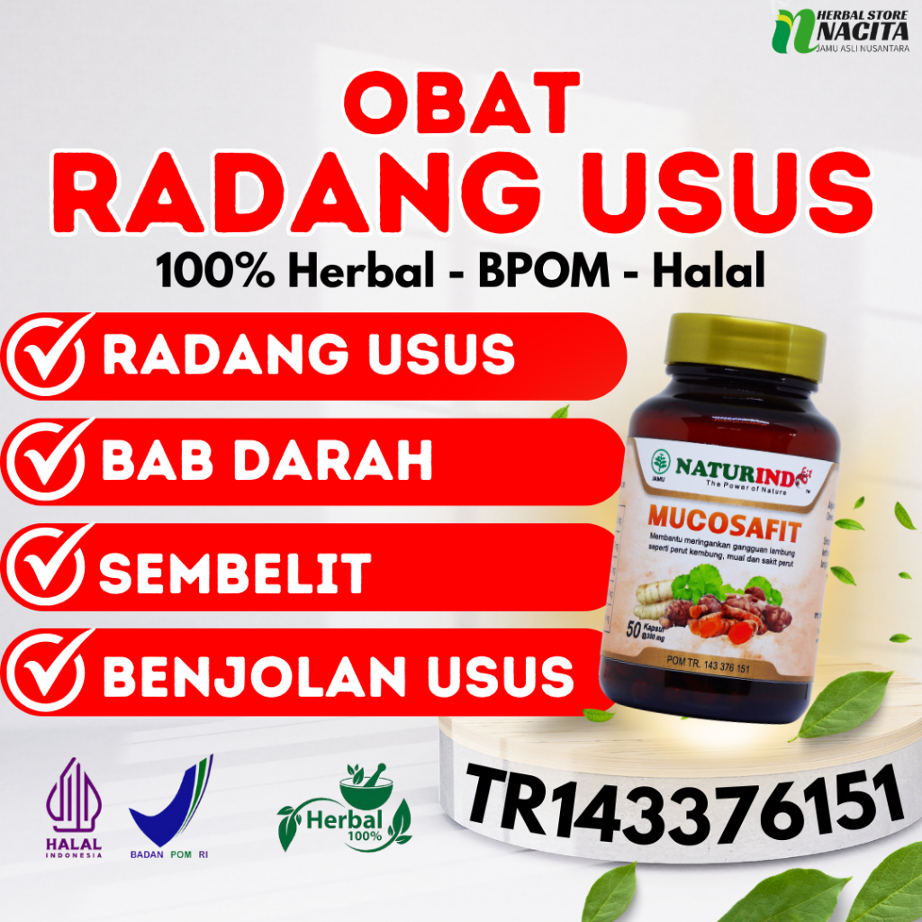 Obat Radang Usus Besar BAB Berdarah Wasir Tumor Benjolan Usus Herbal