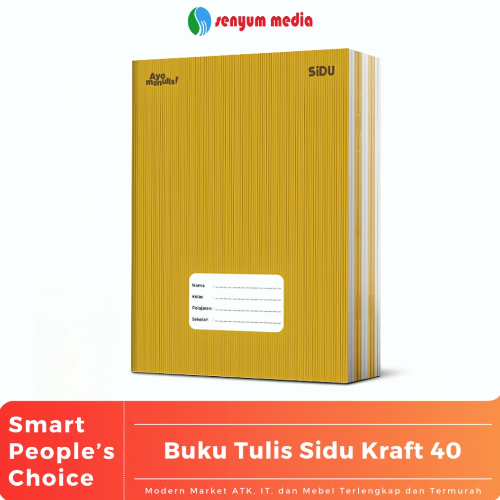 

KODE N7I Buku Tulis Sinar Dunia SIDU Kraft 4 Lembar 1 Pack Isi 1 Buku SPACK