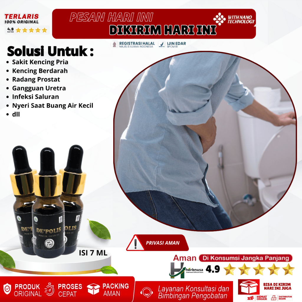 Obat Sakit Kencing Pria Berdarah Radang Prostat Lapisan Kandung Kemih Gangguan Uretra Alami Infeksi 