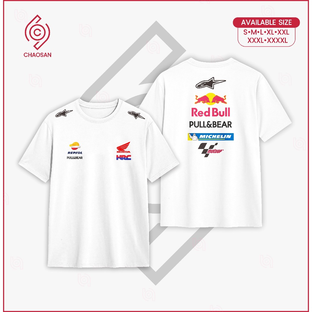 Tshirt Kaos Team MotoGP Honda Repsol Kaos Racing Otomotif Kasual