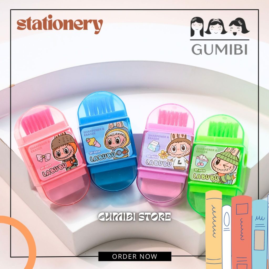 

RAUTAN LABUBU SERUTAN PENSIL 3 IN 1 FREE PENGHAPUS LABUBU OROTAN LABUBU SERUTAN SET 3 IN 1 LABUBU LUCU TERMURAH GUMIBI STORE
