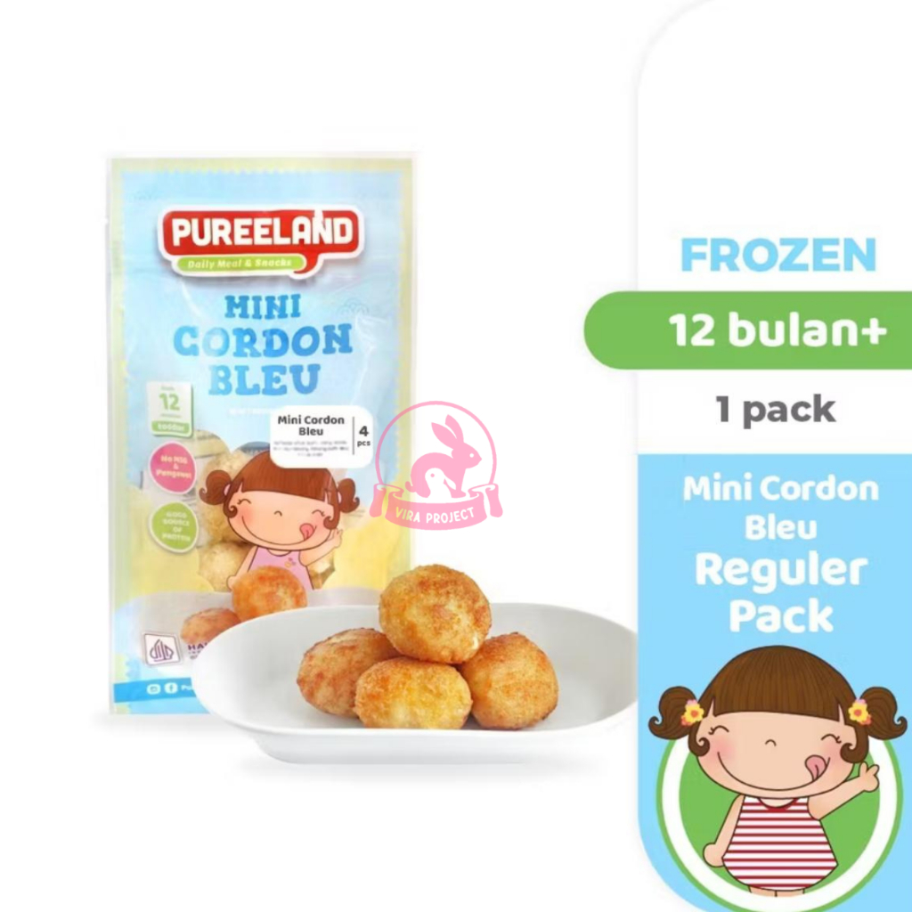 

PUREELAND FROZEN SIDE DISH MINI CORDON BLEU KECIL LAUK SIAP SAJI FINGER FOOD