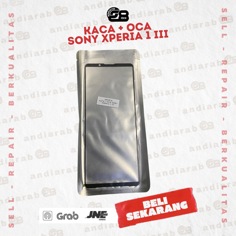 kaca depan kaca lcd + oca sony xperia 1 mark II III IV V touchscreen glass digitizer