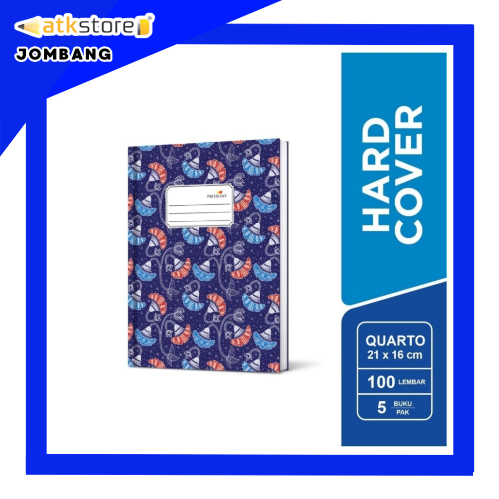

PAPERLINE Buku Hard Cover Ukuran Kwarto - Buku Catatan Buku Agenda Buku Keuangan - Notebook - ATJ