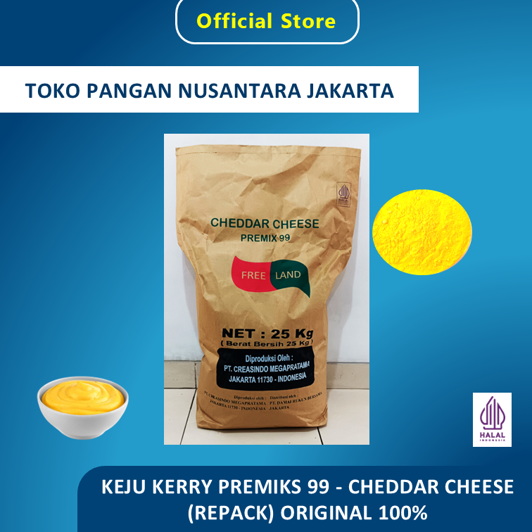 

KEJU KERRY PREMIKS 99 - CHEDDAR CHEESE (REPACK) ORIGINAL 100%