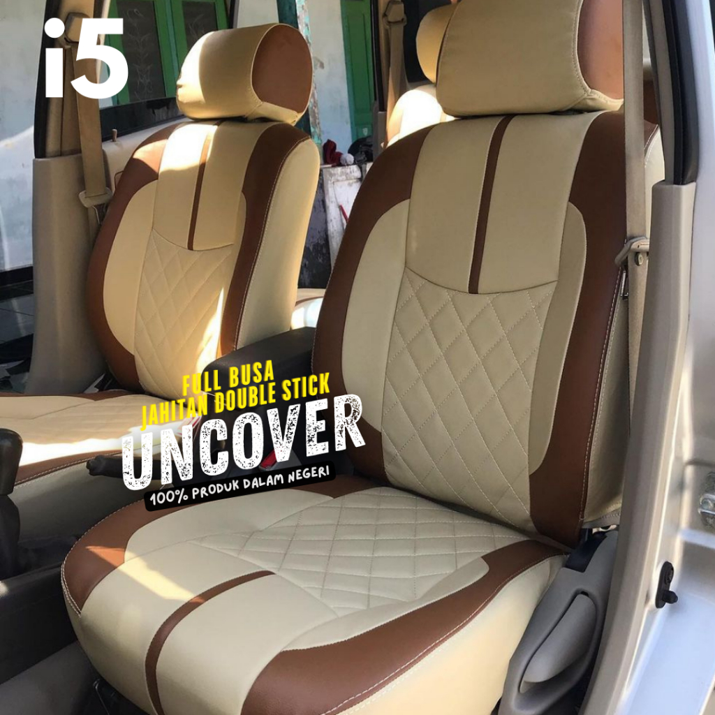 SARUNG JOK MOBIL AVANZA 2005-2010 XENIA 2005-2010 BAHAN MYO LEATHER FULL 3 BARIS