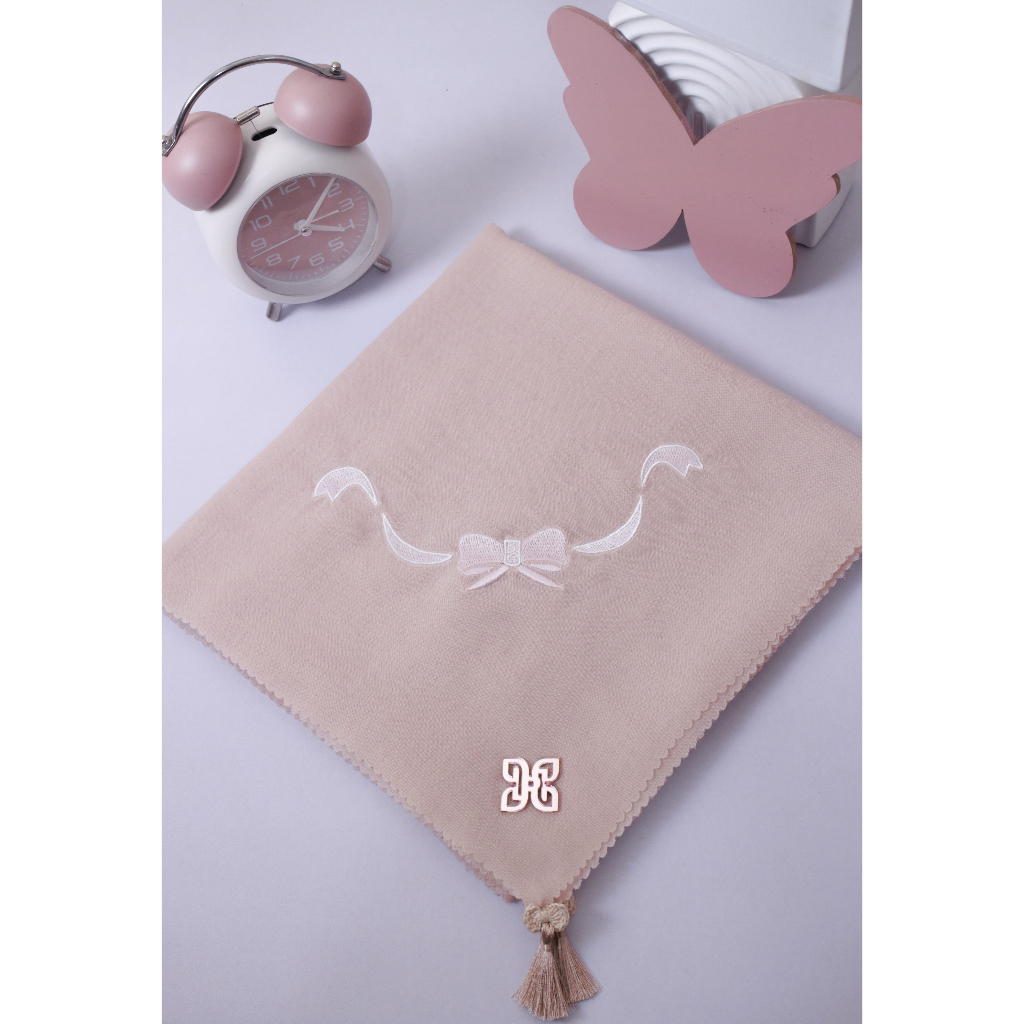 HIJAB BORDIR PREMIUM /HIJAB BORDIR SEGIEMPAT CANTIK