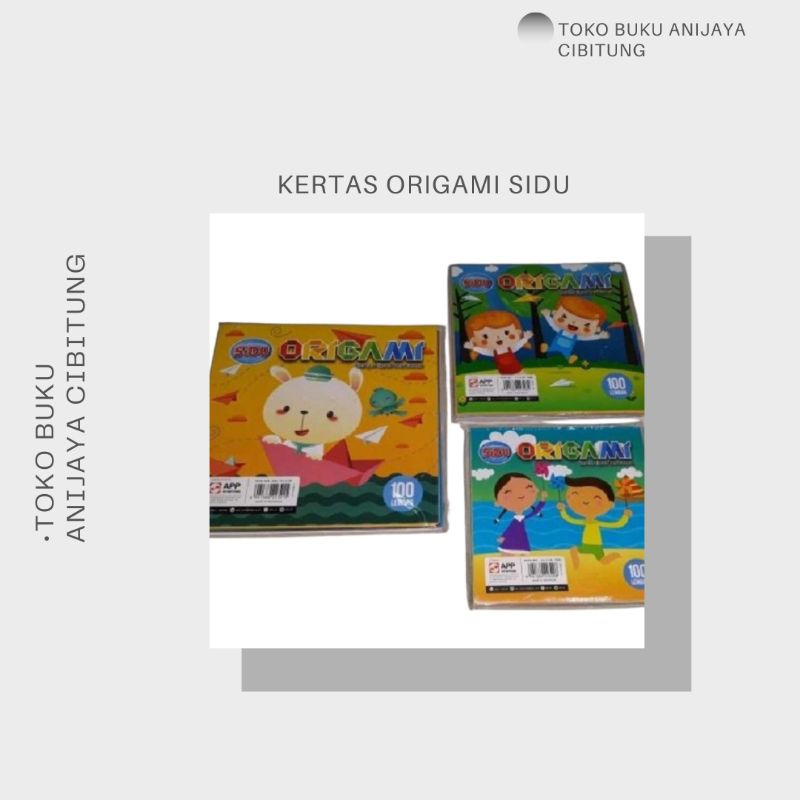 

ORIGAMI SIDU UK 12x12 (1 SET ISI 100 LEMBAR )
