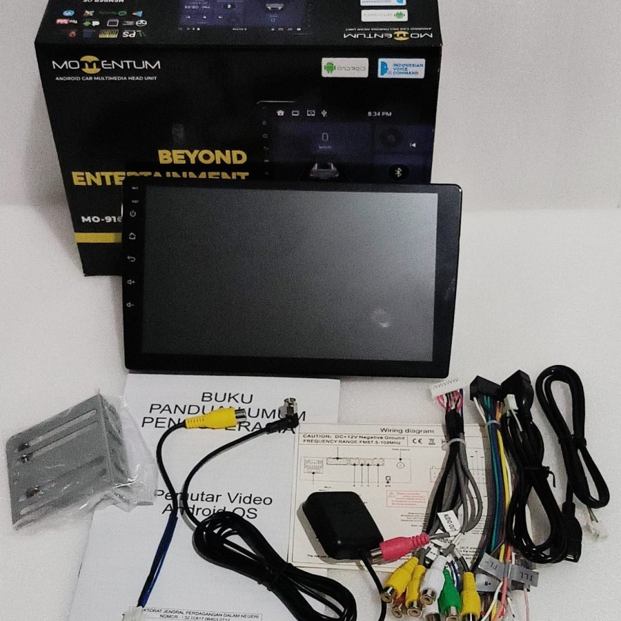 Head Unit Android MOMENTUM MO-9166 MKII Ram 2/32GB 9 Inch Voice Command