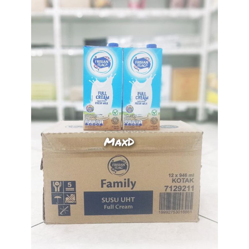 

Susu Frisian Flag UHT Full Cream 946ml ×12 Pcs 1 Dus