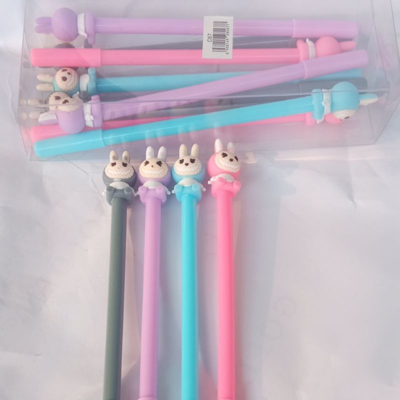 

promo 12pcs pulpen boneka labubu#pena viral