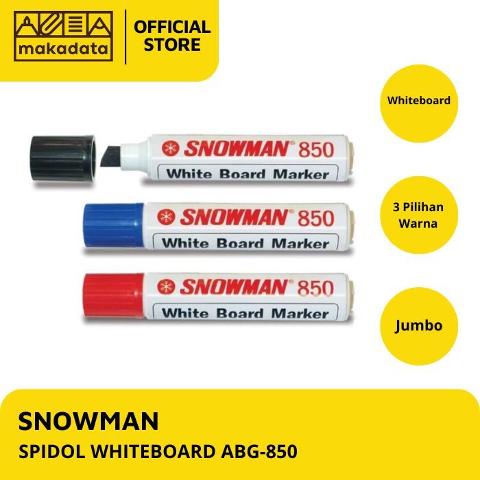 

SPIDOL PAPAN TULIS WHITEBOARD SNOWMAN ABG-850