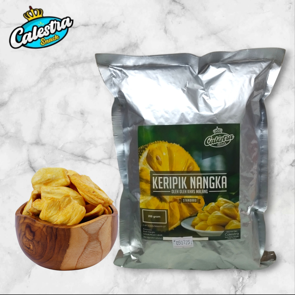 

Keripik Nangka Standar Calestra Snack 200GR - Kriuk Manis yang Bikin Ketagihan