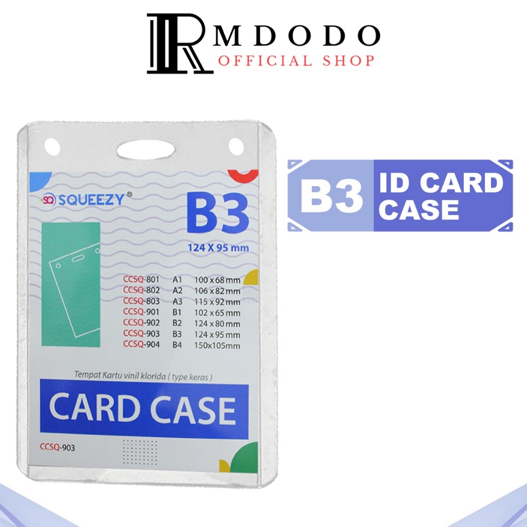 

Rmdodo - ID Card Case Holder Vertical B3 Uk 124 x 95mm / Card Frame ID Card Name Tag CCSQ-903