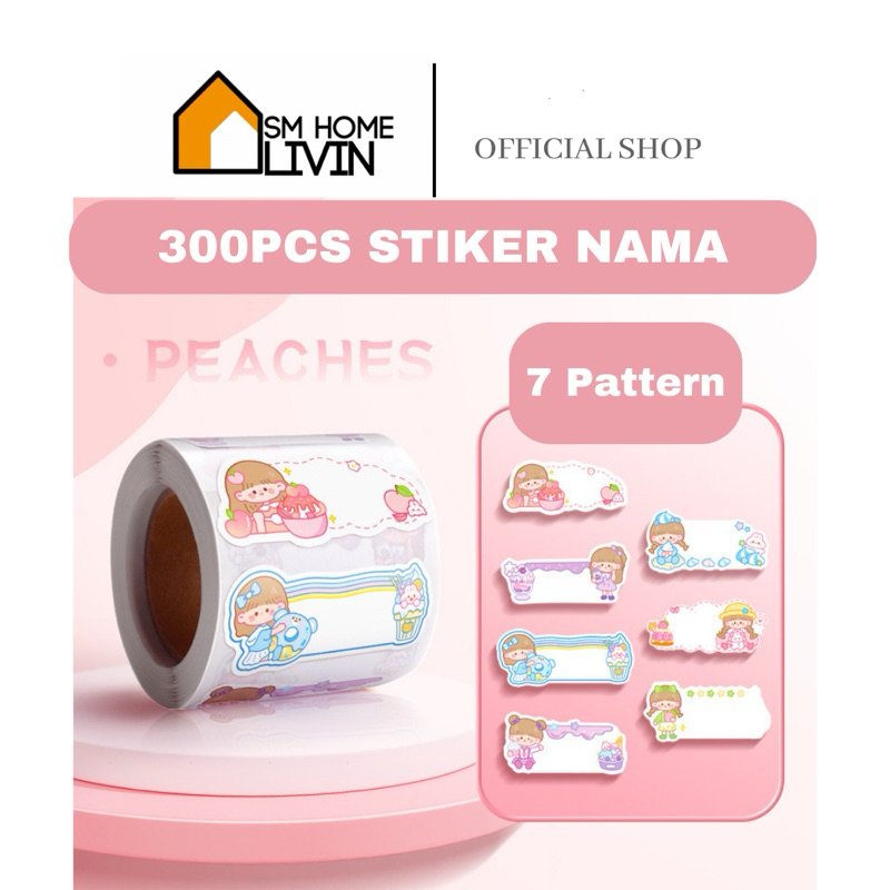 

SM HOME- STIKER STICKER NAMA LABEL NAMA TULIS ISI 300PCS COWO CEWE