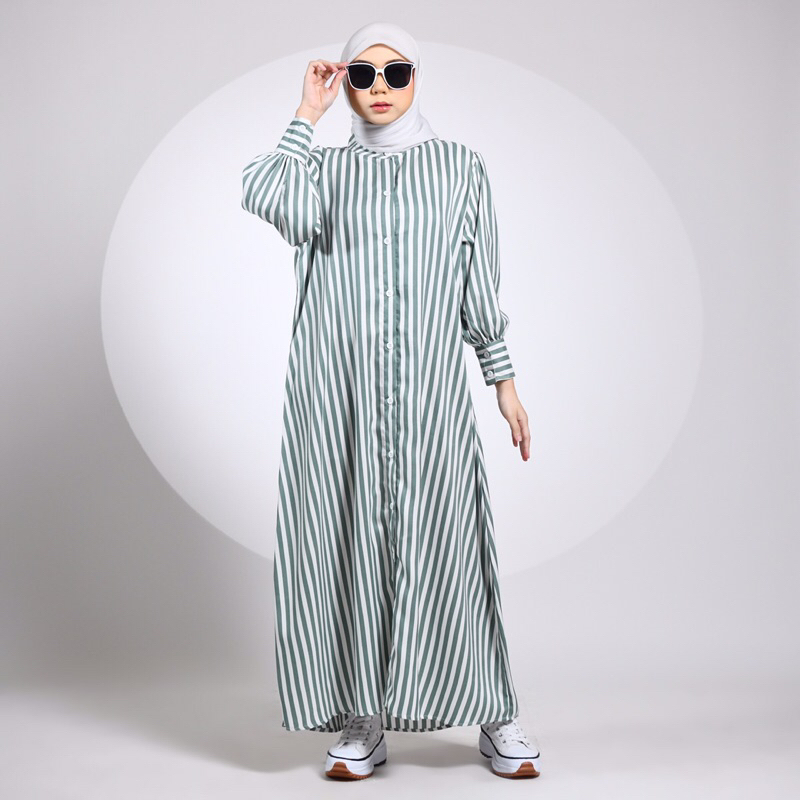 Gamis Salur Rayyana Gamis Dress Green