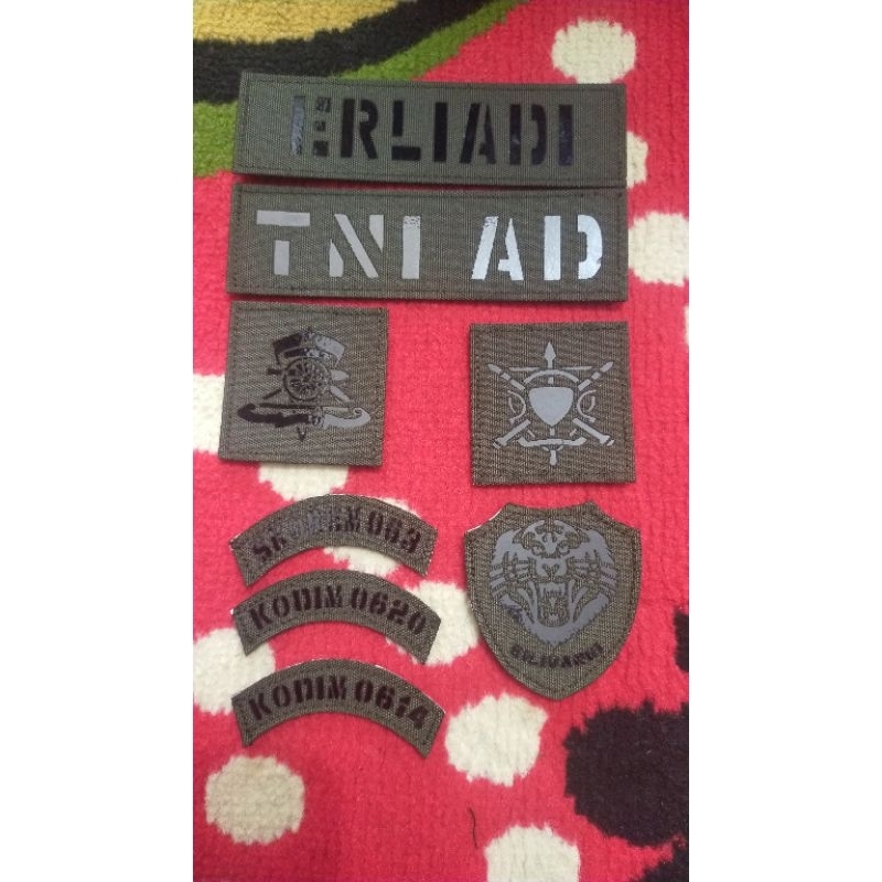 patch laser papan nama TNI papan nama laser pdl