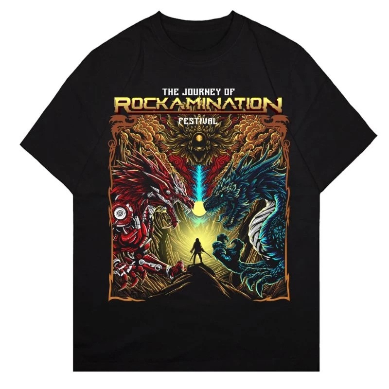 ORI The Journey of Rockamination Festival Tshirt Cotton 20s Kaos Unisex