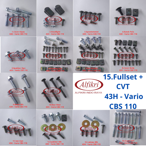 43 Vario CBS 110 Fullset / Baud baut Honda Vario CBS 110 Full Body