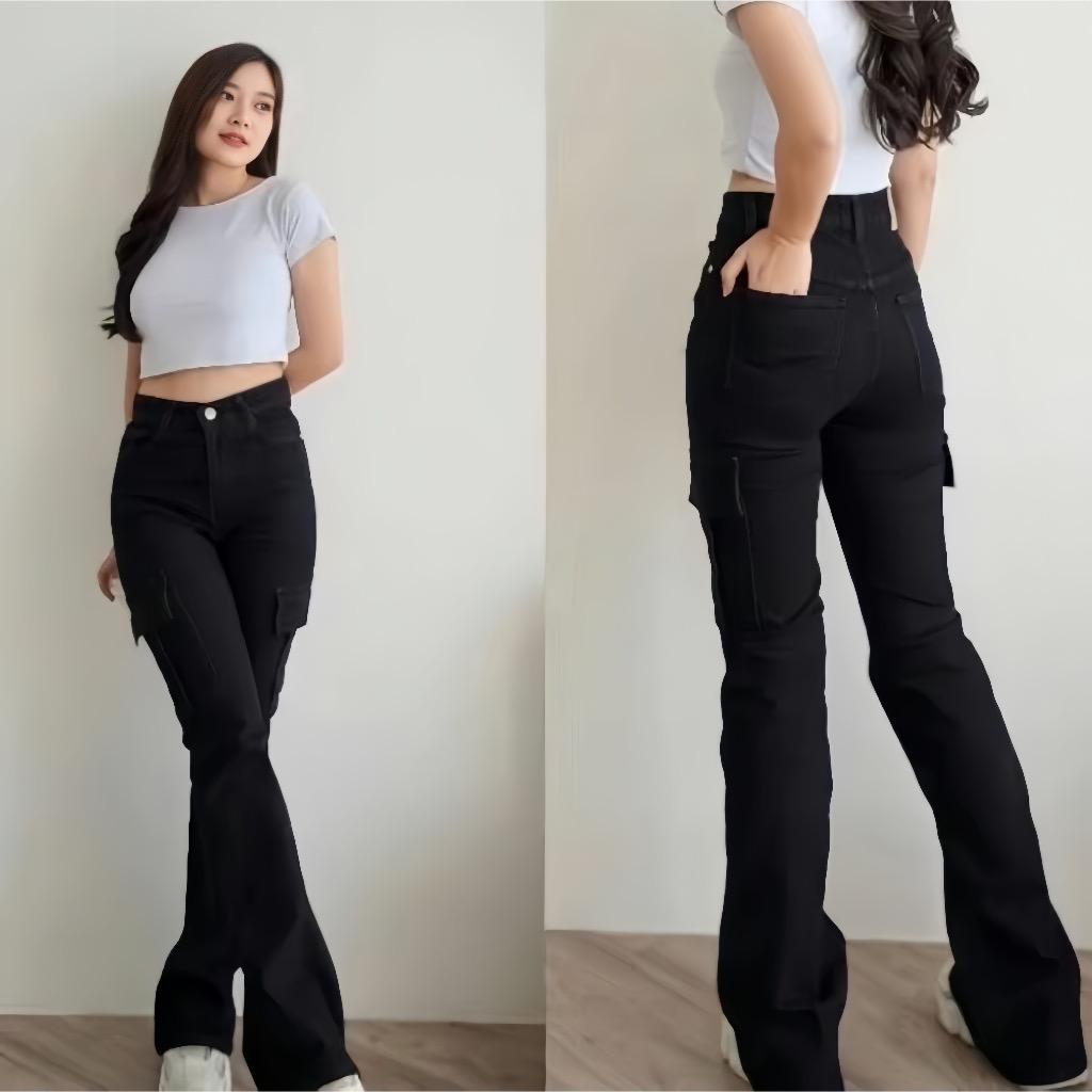 CUTBRAY CARGO CELANA WANITA CLANA CARGO HIGHWAIST
