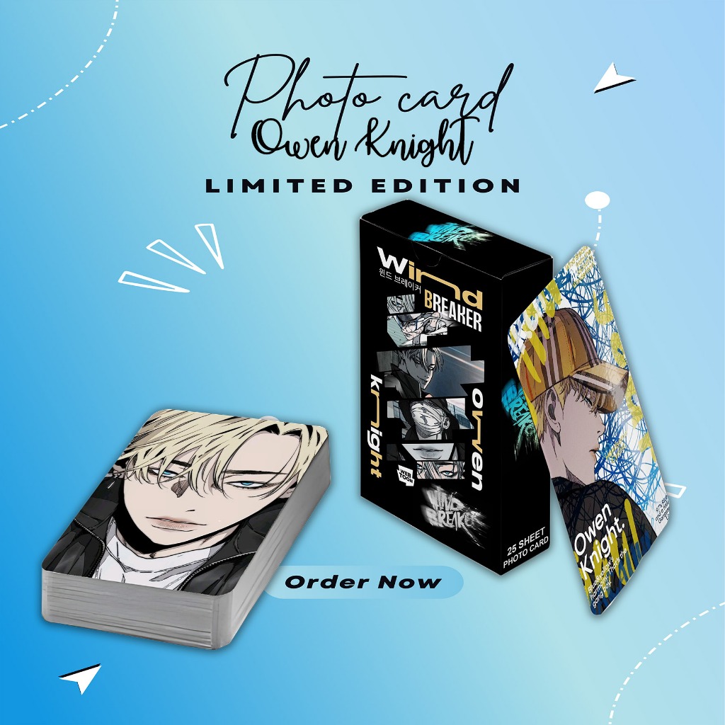 PHOTOCARD SET OWEN KNIGHT WIND BREAKER MANHWA PREMIUM 25 SHEET
