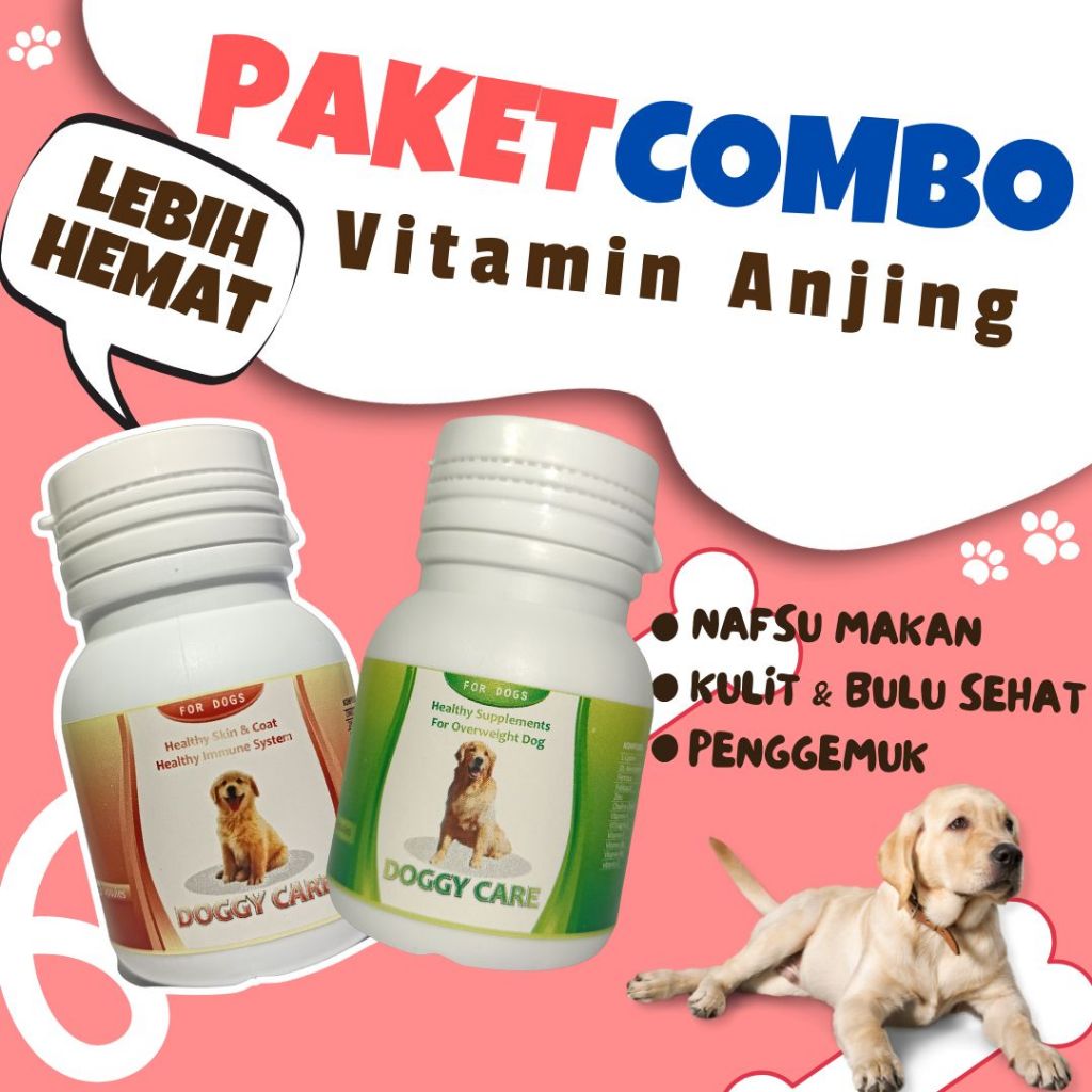 Vitamin Gemuk Anjing Vitamin Penggemuk Anjing Vitamin Nafsu Makan Anjing Anti Body Multivitamin Vita