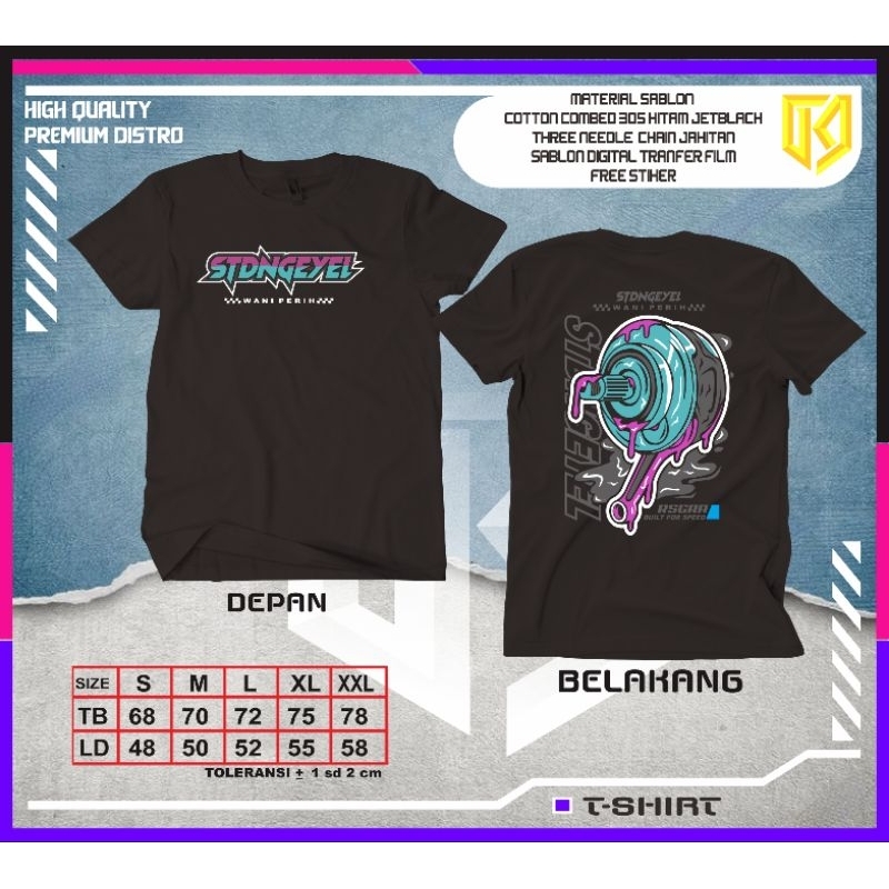 Kaos mesin cb/gl/megapro/tiger cotton combed