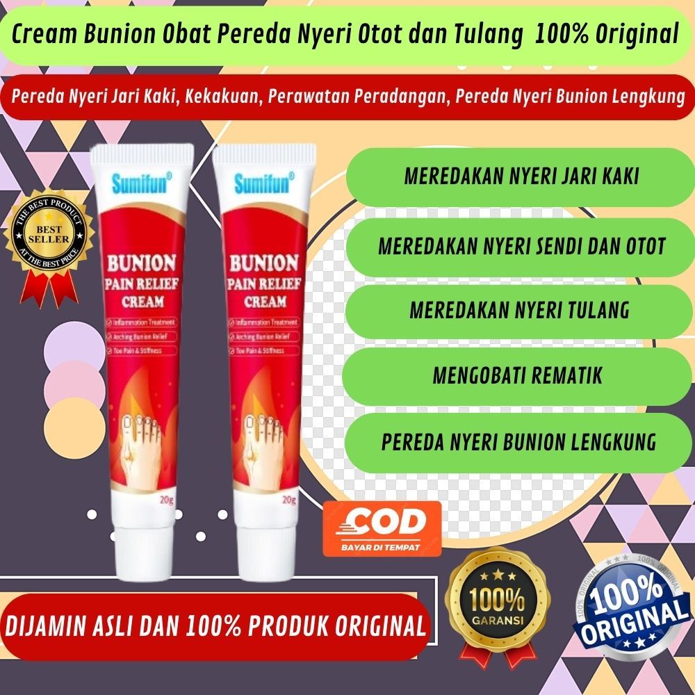 Salep Cream Krim Crem Obat Rematik Bunion Pain Relief Pengobatan Pereda Nyeri Pada Sendi Lutut Nyeri