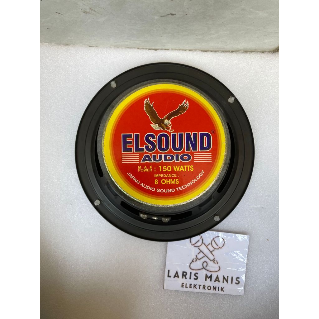 Speaker Komponen Elsound 6in Woofer 6inchi 6 inch MB Magnet Besar 6,5 in Bass 150 Watt