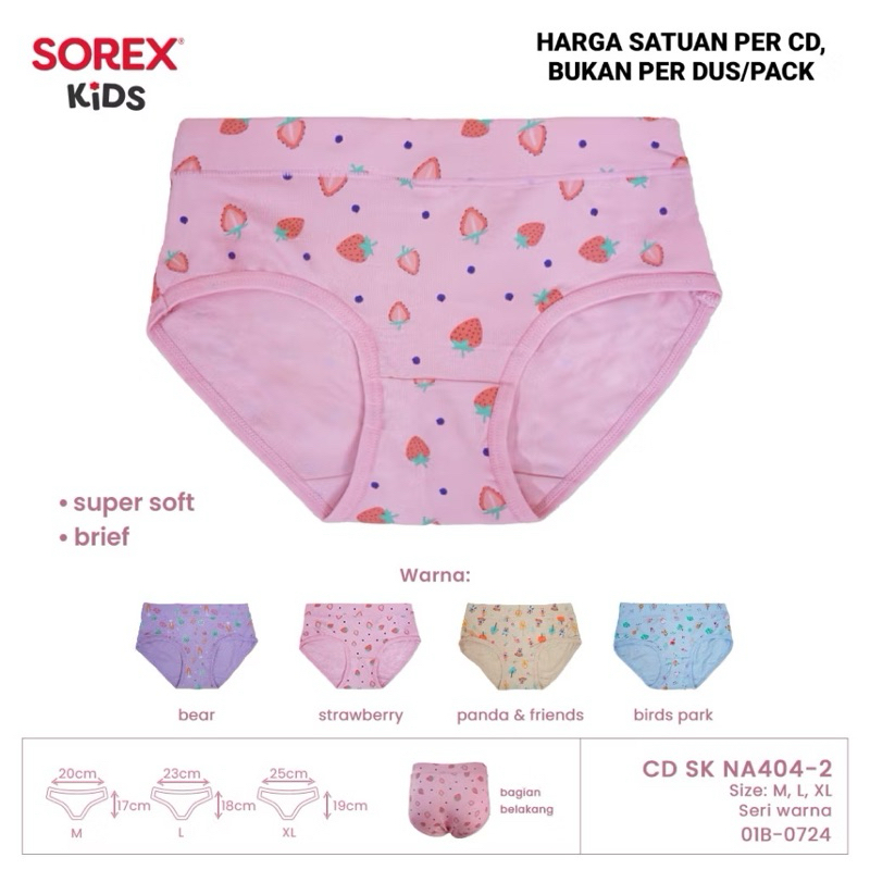 CD Celana Dalam Anak Perempuan | Sorex NA 404 | 1pcs, 3pcs, 6pcs **