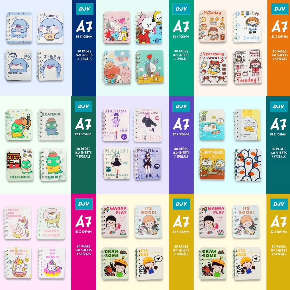 

Diskon 25 Produk Pilihan Note Book Ring Motif Buku Memo Kecil A7 Spiral isi 8 Lembar Notebook Mini A119