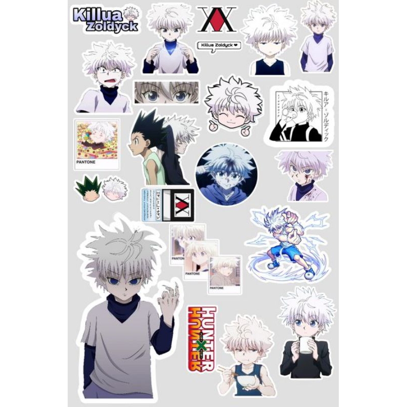 

Stiker UV Timbul Anime/HunterxHunter/Killua/ 20-40 pcs
