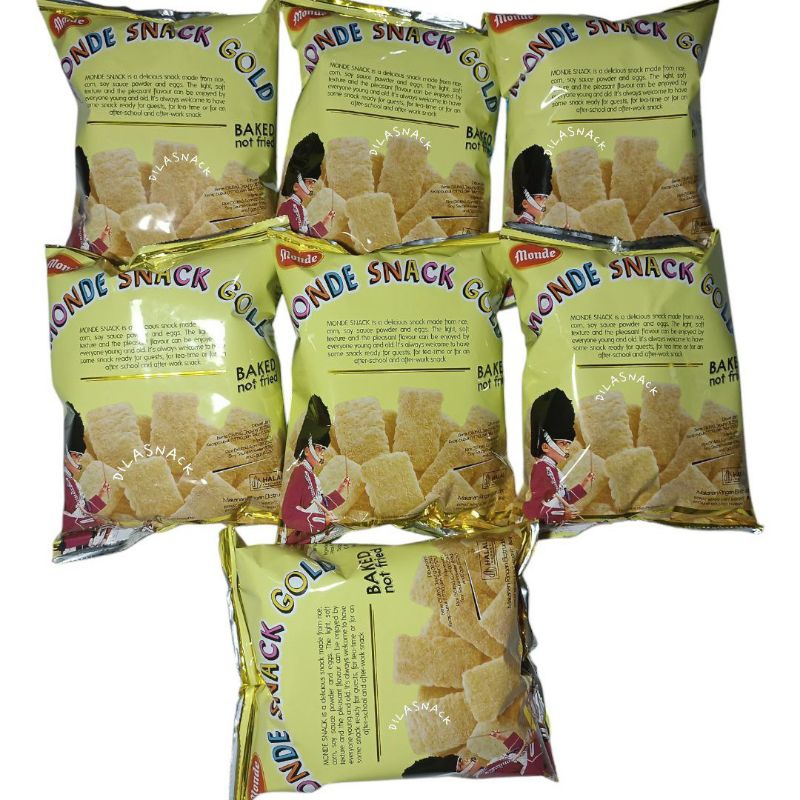 

Monde Serena Snack gold 60gr 1 Paket isi 7 bungkus Monde krupuk