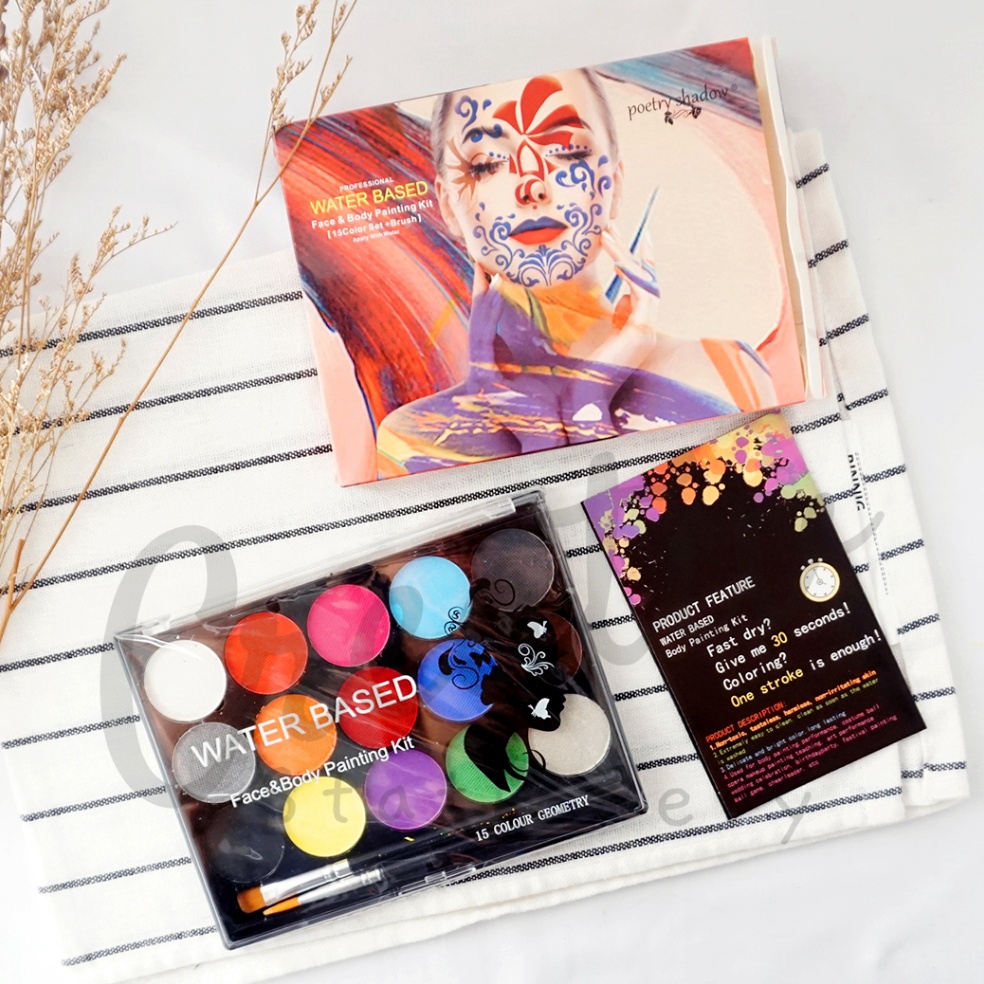 

KODE S29S GIORGIONE Face Body Painting Waterbased Water Based 15 Warna Fc152 Cat Muka Wajah Tubuh