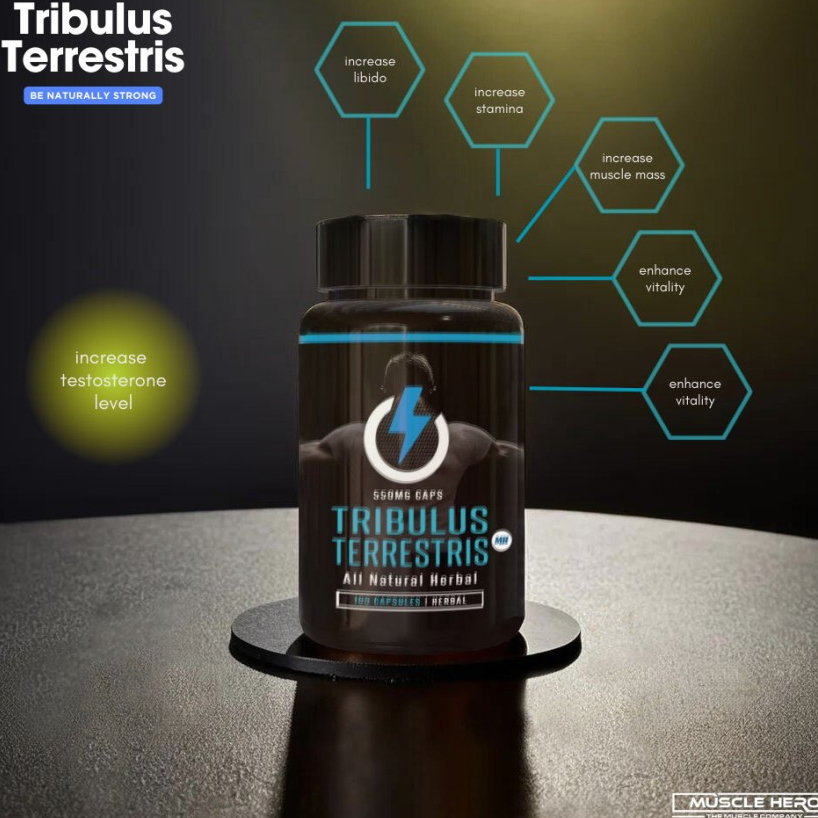 Kapsul Herbal TRIBULUS TERRESTRIS MH - Muscle Hero Original BPOM Testosterone Booster